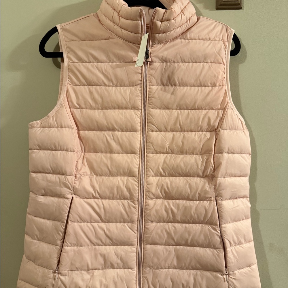 Pink Quilted Puffer Vest